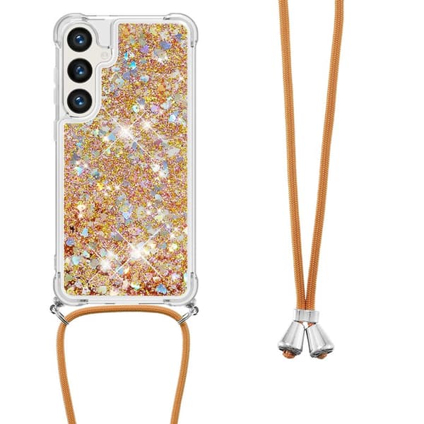 Mobilskal för Samsung Galaxy S26 Plus TPU med snodd - Guld