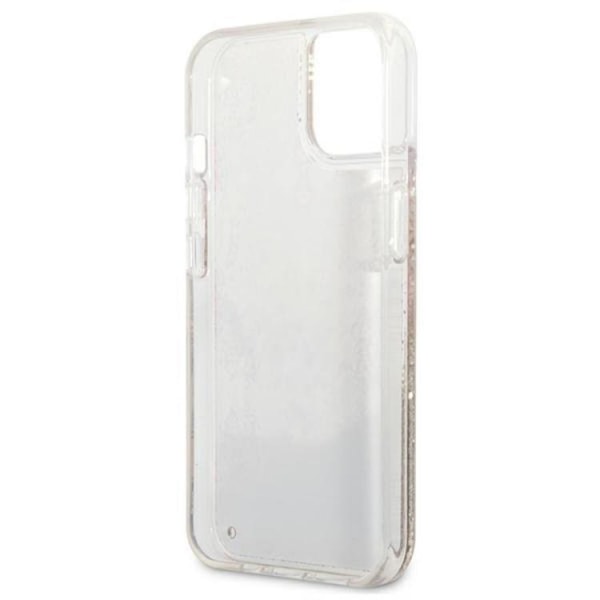 Guess iPhone 13 mini Skal Paisley Liquid Glitter - Guld