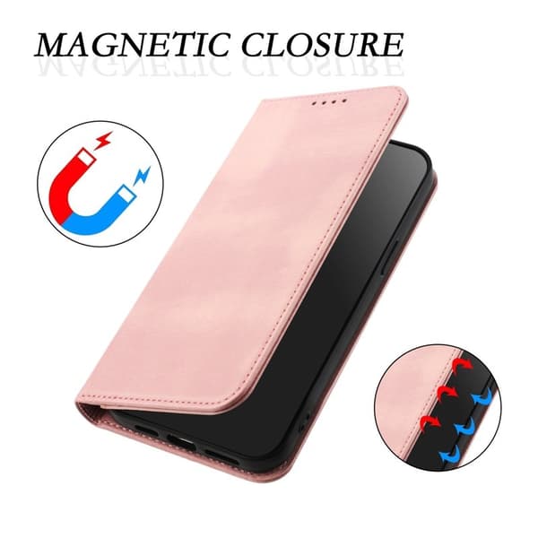 Samsung Galaxy S26 Ultra Plånboksfodral Konstläder RFID Skydd - Rosa