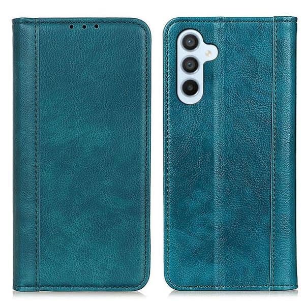Plånboksfodral för Samsung Galaxy S26 Plus Äkta läder - Grön