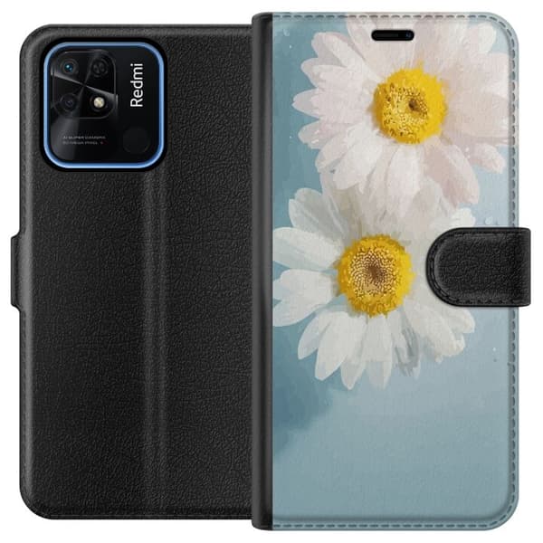 Pung Taske til Xiaomi Redmi 10C med sommerblomster