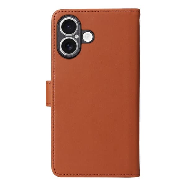 BETOPNICE iPhone 17 Plånboksfodral Magnetiskt Detachable Konstläder - Brun