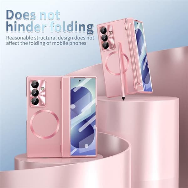 Mobilskal För Galaxy Z Fold 8 MagSafe Hård PC - Roséguld Roséguld