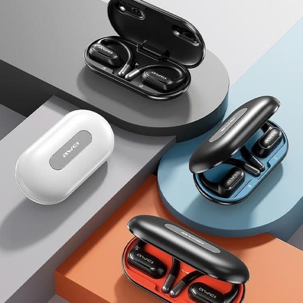 Awei OWS In-Ear Hovedtelefoner Trådløs Bluetooth 5.4 T93 - Hvid Vit