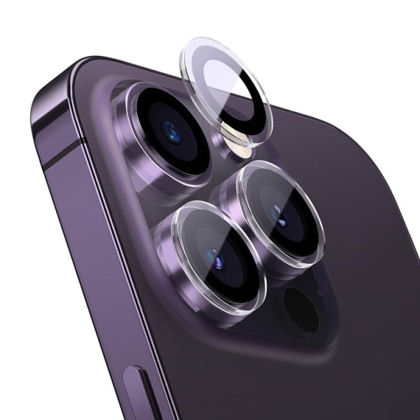 Baseus iPhone 14 Pro Max/Pro Max KameraLinsskydd i Härdat Glas