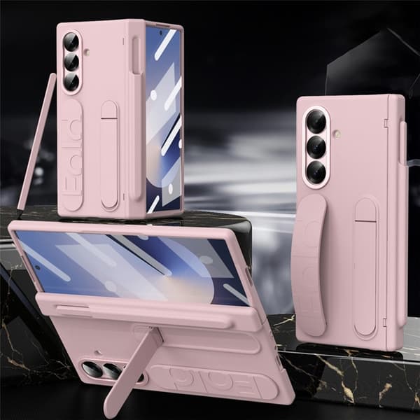 Mobilskal till Galaxy Z Fold 7 Kickstand - Rosa Rosa
