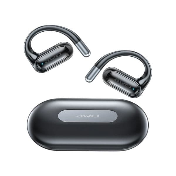 Awei OWS In-Ear øretelefoner Trådløs Bluetooth 5.4 T93 - Sort Svart