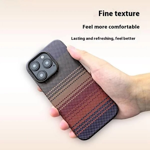 Mobilskal till iPhone 16 Pro Max Magsafe Aramid Fiber Gradient - Blå Blå