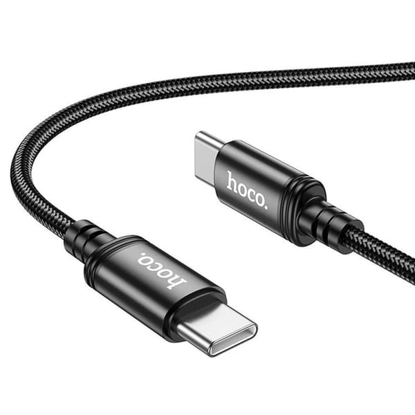 Hoco USB-C - USB-C 60W 3A Kabel 2m X89 - Svart Svart
