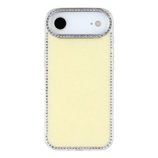 Mobilskal till iPhone Air Rhinestone Edge - Glitter Gul Gul