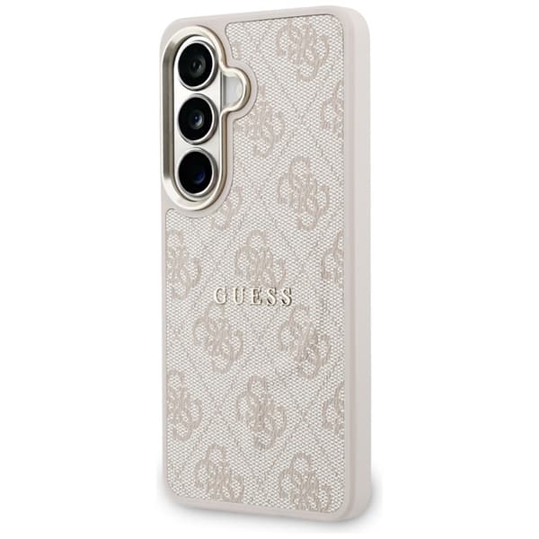 Guess Mobilskal För Galaxy S26 MagSafe 4G Embossed Ring - Rosa Rosa