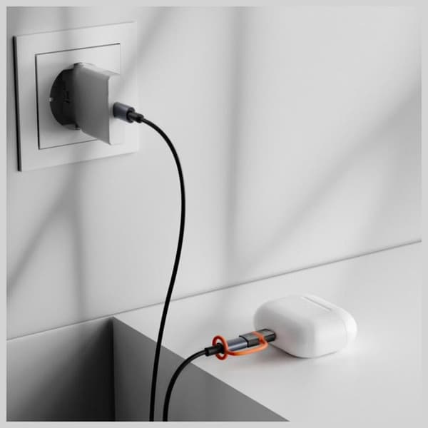 [2-Pack] 4smarts USB-C till Lightning Adapter 27W - Grå Grå