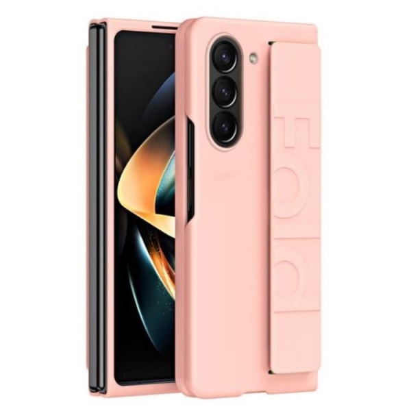 Galaxy Z Fold 5 Mobile Cover rannehihna - vaaleanpunainen
