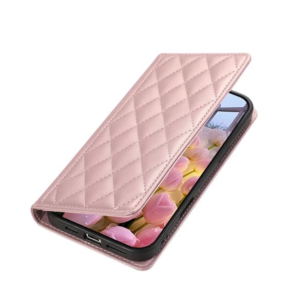 Plånboksfodral för Samsung Galaxy S26 Plus RFID-blockerande - Roséguld