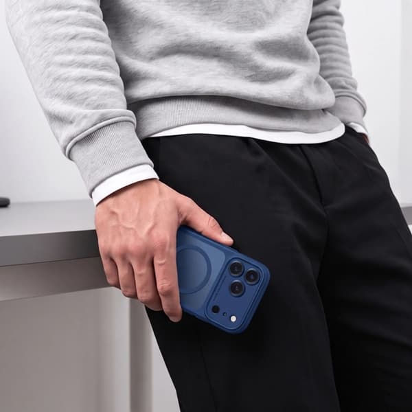 Tech-Protect Mobilskal För iPhone 18 Pro Magsafe Magpeak - Matte Mörkblå