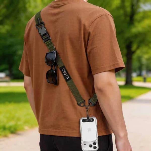 Tech-Protect Mobilrem Crossbody C9S - Army Grön Grön