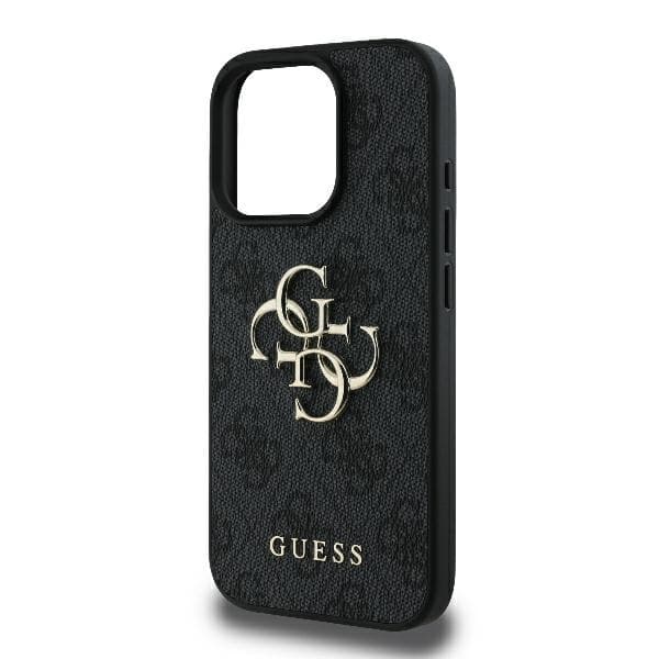 Guess Telefontaske til iPhone 16 Pro Max 4G Stort Logo - Sort Black