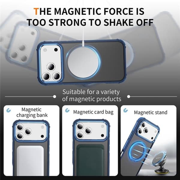 Mobilskal till iPhone 17 Pro MagSafe Skin Touch - Blå Blå