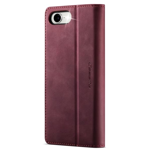 Caseme iPhone 16e Konstläder Plånboksfodral RFID-Skydd - Röd Röd