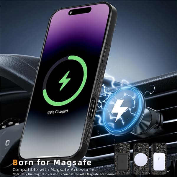 Mobilskal till iPhone 17 MagSafe Aramid Fiber - Grön Grön