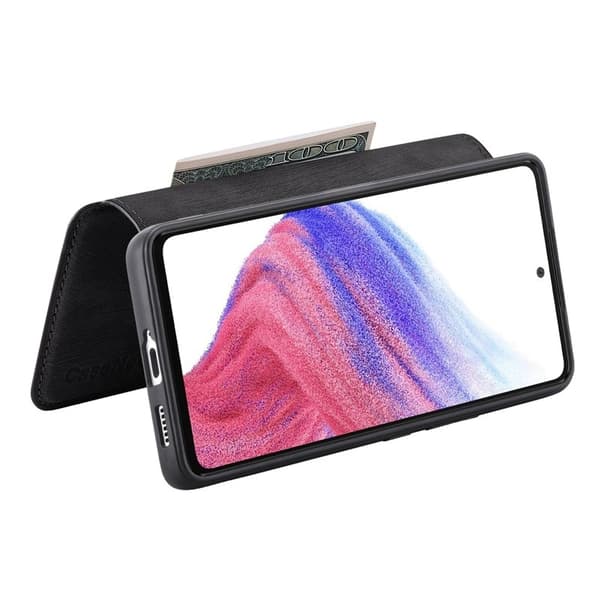CASENEO Samsung Galaxy S25 Edge Plånboksfodral Konstläder - Svart