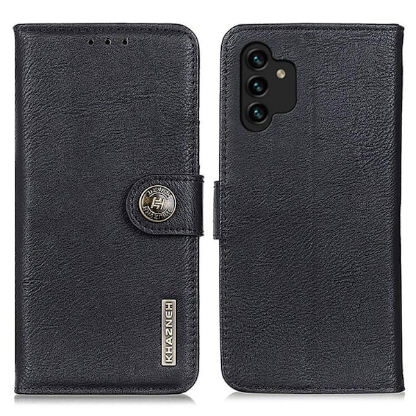 KHAZNEH Textured Plånboksfodral Galaxy A13 4G - Svart Svart