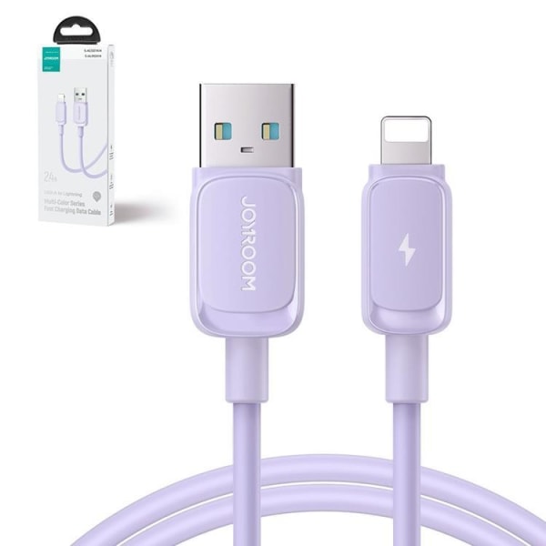 Joyroom USB-Lightning-kaapeli 1,2 m - violetti