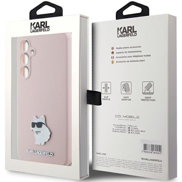 Karl Lagerfeld Galaxy S23 FE Mobilskal Silikon Choupette Metal Pin