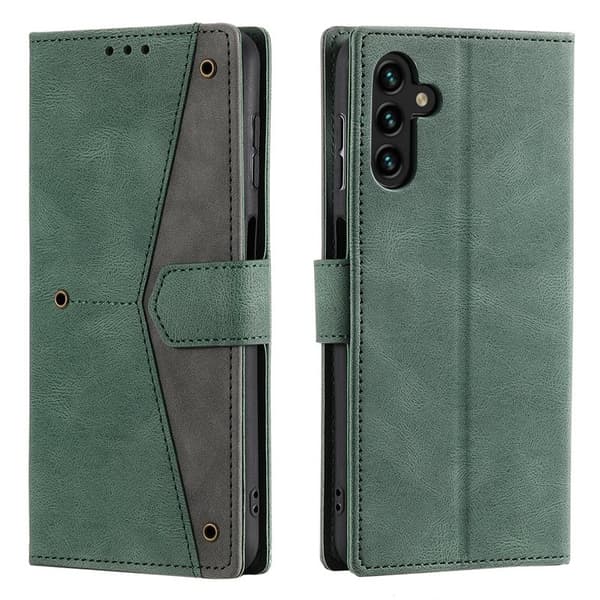 Samsung Galaxy A57 Plånboksfodral Konstläder - Grön
