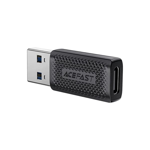 Acefast USB-C till USB-A Adapter 5Gb/s - Svart Svart