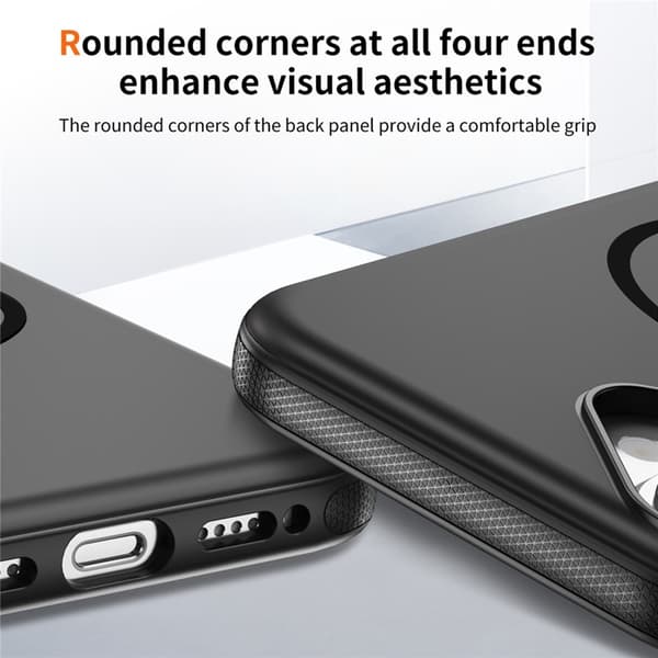 Mobilskal till iPhone 17 MagSafe PC + TPU Shockproof - Svart Svart