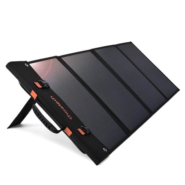 Choetech Foldbar Solar Oplader 120W Type-C Til 2x USB- Sort
