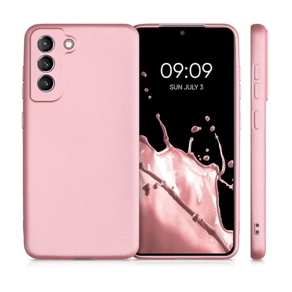 Telefontaske til Galaxy S25 Edge Metallic - Lyserød Rosa