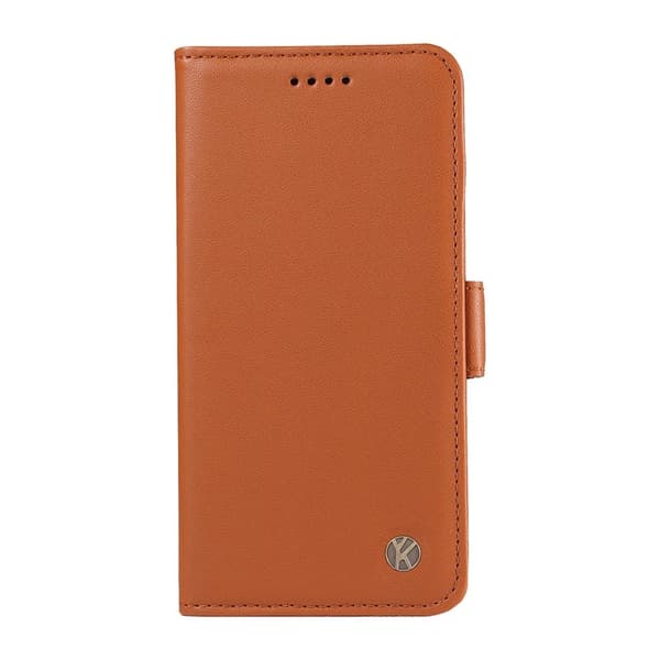 YIKATU Samsung Galaxy S26 Plus Plånboksfodral Konstläder Ställ - Brun