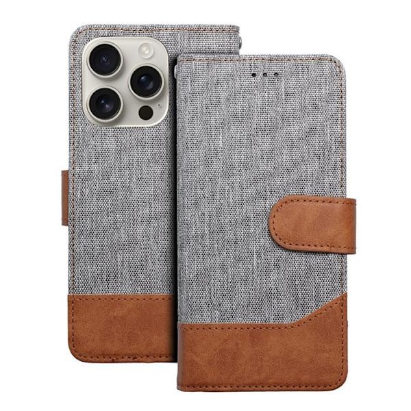 iPhone 16 Pro Max Pung Etui Jeans - Grå