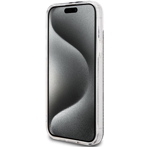 Guess Mobilskal till iPhone 15 Plus / 14 Plus MagSafe IML 4G Gold Stripe