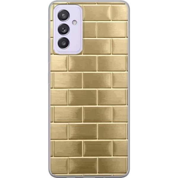 Telefontaske til Samsung Galaxy A82 5G med gyldne mursten