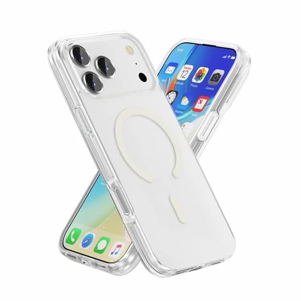BOOM Mobilskal till iPhone 18 Pro Max/17 Pro Max Magsafe PC + TPU - Transparent Transparent