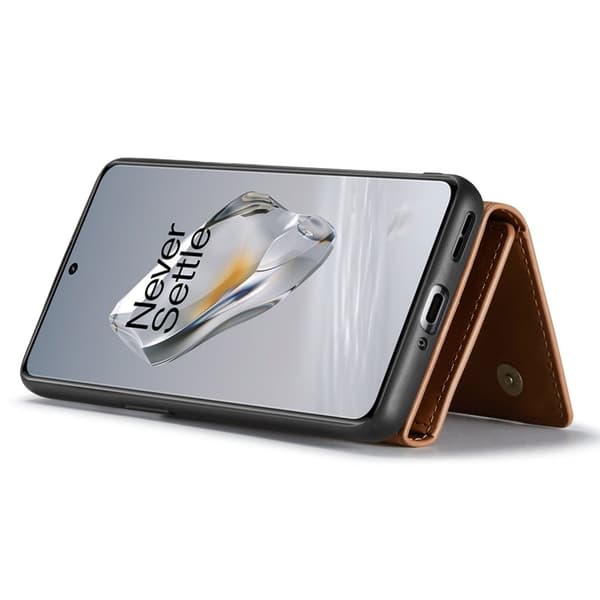 DG.MING OnePlus 12 5G Konstläder Plånboksfodral - Brun