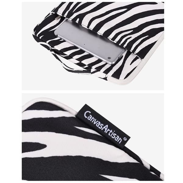 CANVASARTISAN MacBook Air Datorfodral 11'' Zebra Pattern H33-89 Svart