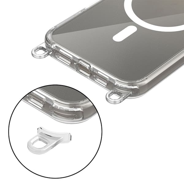 Tech-Protect iPhone 16 Mobilhalsband Skal Magsafe Flexair - Grå/Rosa Grå