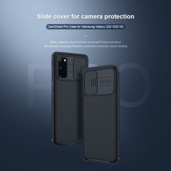 NILLKIN CamShield Mobile Cover Galaxy S20 - musta Black