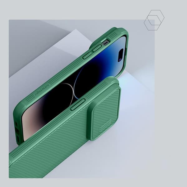 Nillkin Mobilskal till iPhone 14 Pro Max CamShield S - Grön Grön