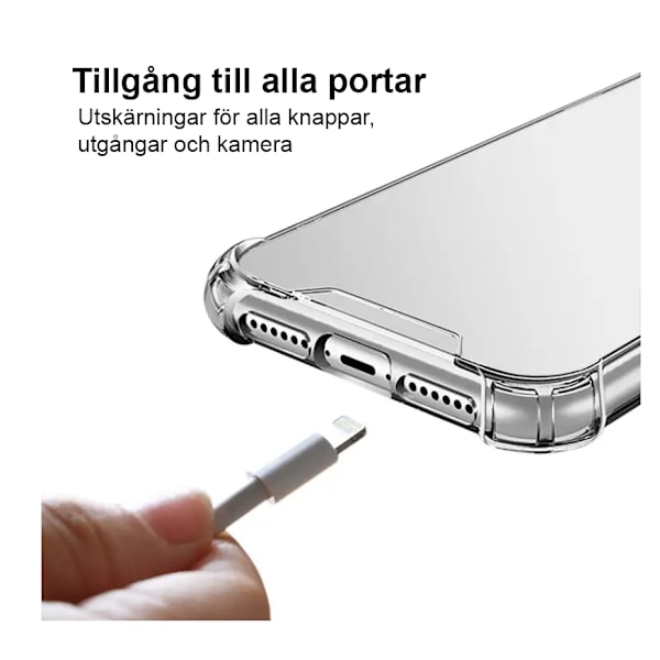Boom Shockproof Skal till Samsung Galaxy S10e Transparent