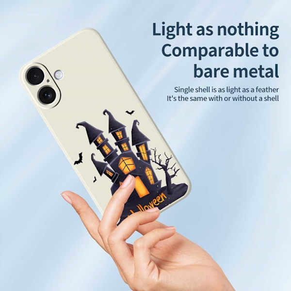 Mobilskal till iPhone 17 med Halloween Castle Pattern TPU - Grön Grön