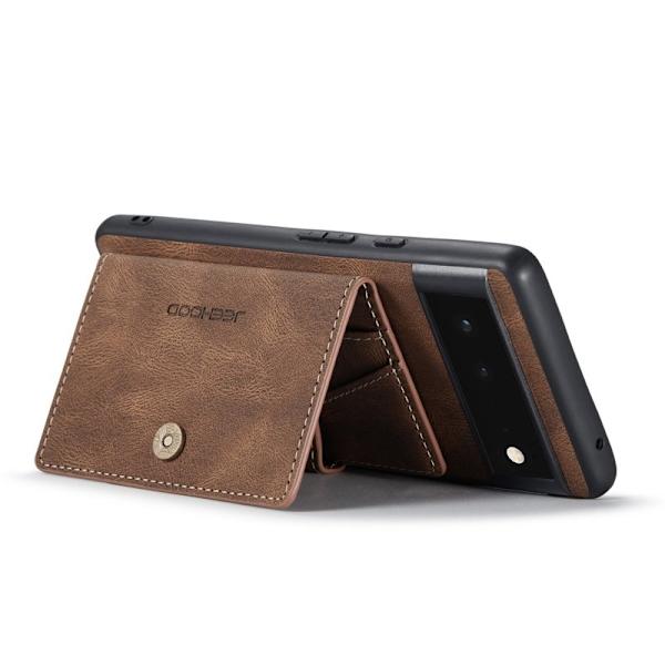 JEEHOOD Detachable Mobilskal Google Pixel 7 5G Brun