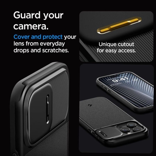 Spigen iPhone 15 Pro Max Mobilskal Magsafe Optik Armor - Svart