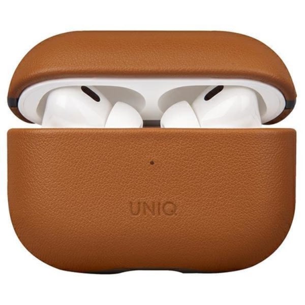 Uniq Airpods Pro 2 Skal Äkta Läder Terra - Toffee Brun