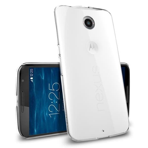 SPIGEN Thin Fit Skal till Google Nexus 6 (Clear) Transparent