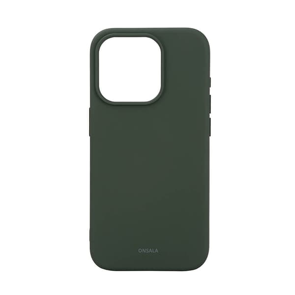 Onsala iPhone 15 Pro -puhelinkuori Magsafe Silicone - Vihreä Grön